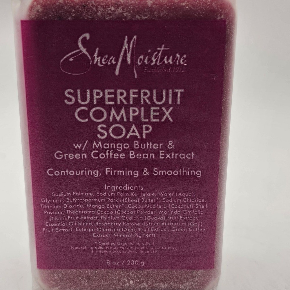 Shea Moisture Superfruit Complex Bar Soap Mango Butter Green Coffee Extract 8oz
